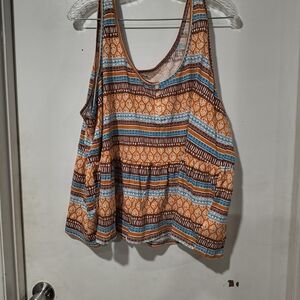 Torrid Multicolor Striped Tank Top